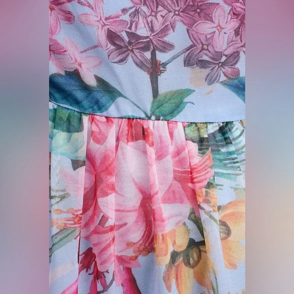 BHLDN Geisha Designs Isabella Tiered Square-Neck A-Line Midi Dress - Picture 4 of 8